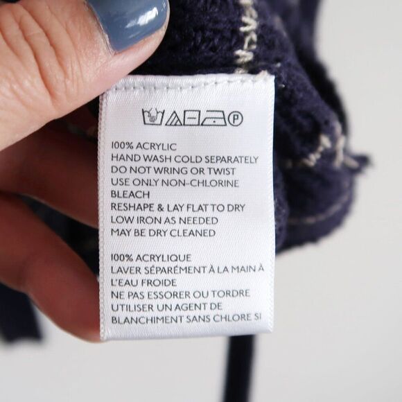 Urban Outfitters Navy Blue Striped Sweater - Size XS - Picture 8 of 8